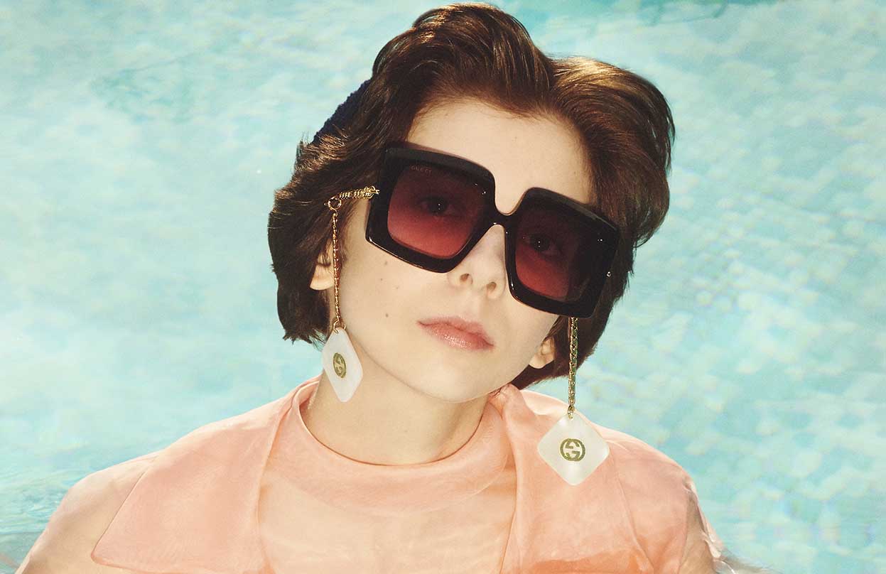 Gucci limited edition eyewear collection Alessandro Michele Slimi